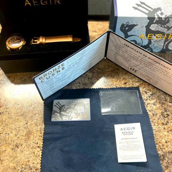 Aegir Bronze CUSN8 200m diver - automatic #66/200 limited production